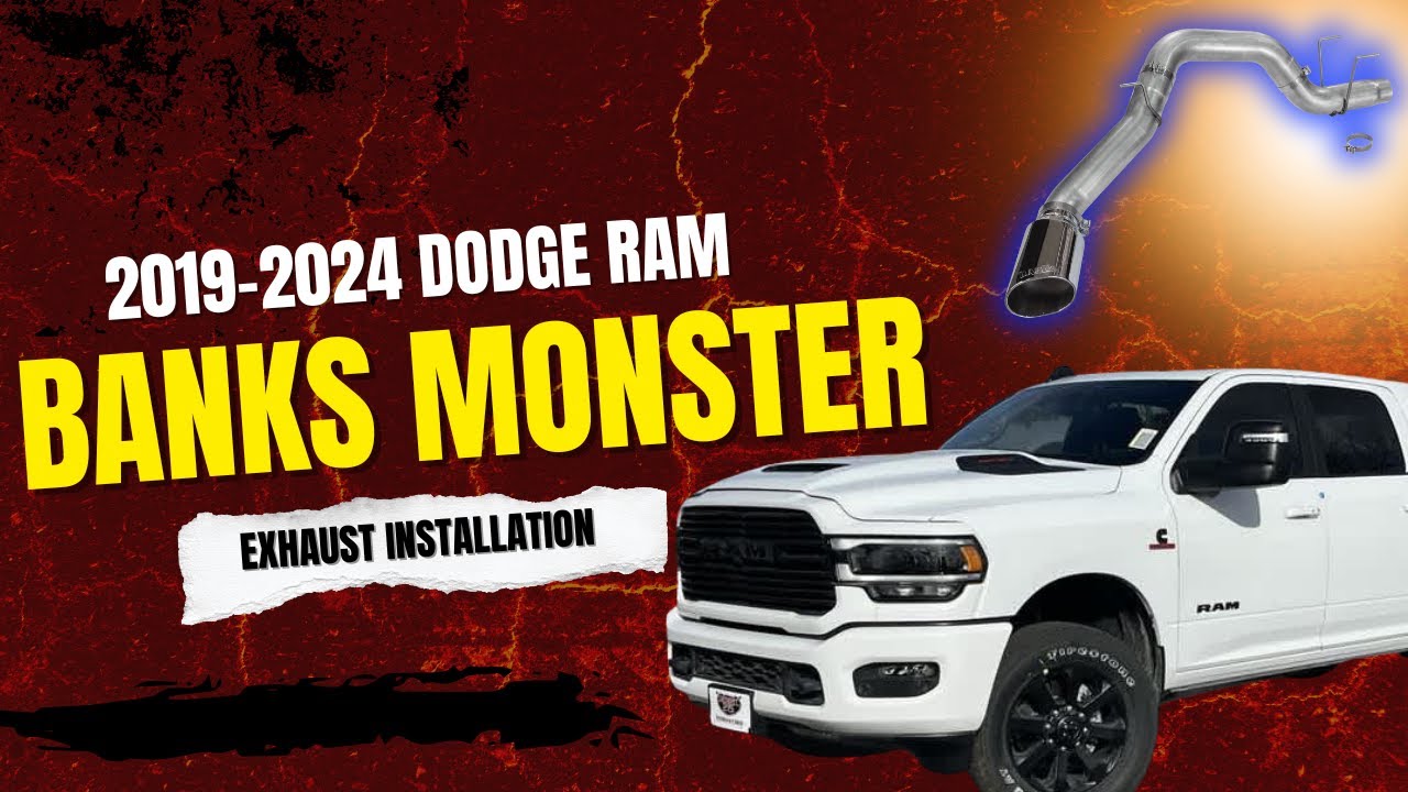 Пошаговая инструкция по установке выхлопной системы Banks Monster для Dodge Ram 2500 6.7L Cummins...
