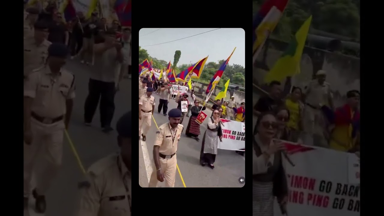 Tibetan Activists Protest Xi Jinping&rsquo;s India Visit Ahead Of BRICS Summit In Delhi