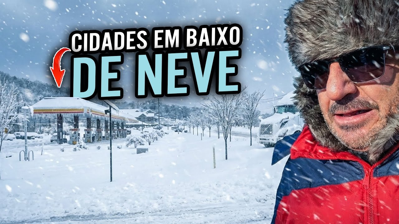 CIDADE CONGELADA EM BAIXO DE NEVE ❄️ ⛄️ 😱