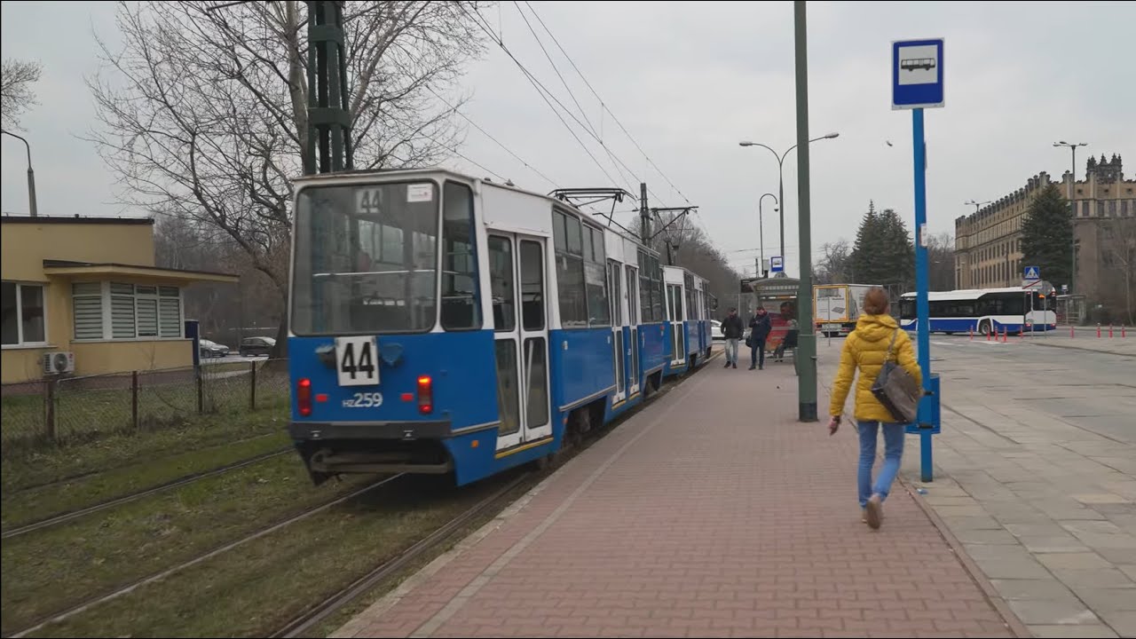 Poland, Kraków, amazing tram 44 ride from Kombinat to Lubicz