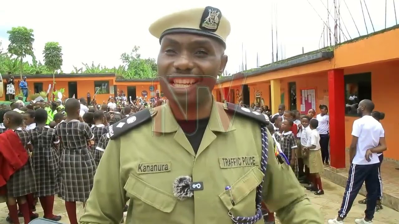 Traffic police and ITMS educate children on road safety in Fort Portal