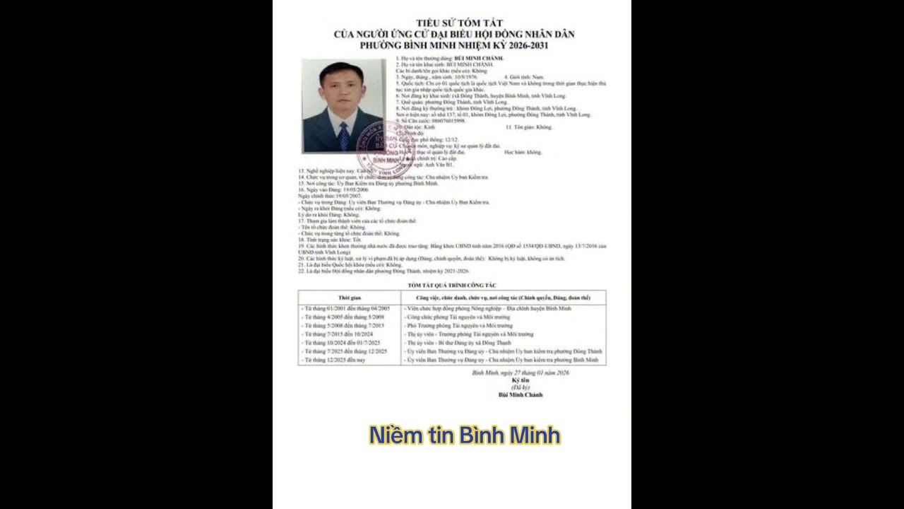 Ca khúc: Niềm tin Bình Minh. Thơ: Trung Tuấn (Tặng riêng cho anh Bùi Minh Chánh)