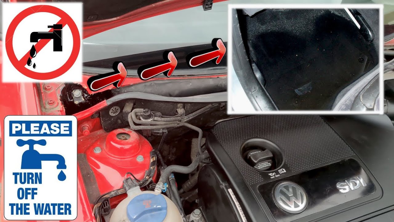 VW Polo 1.9 SDI 2003 9N 3 Doors | How to Fix Water leaks | FLOOR IS WET ON PASSENGER SIDE