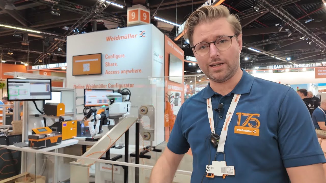 Автоматизация электропроводки шкафов Weidm&uuml;ller с SNAP IN, роботами и однопарным Ethernet