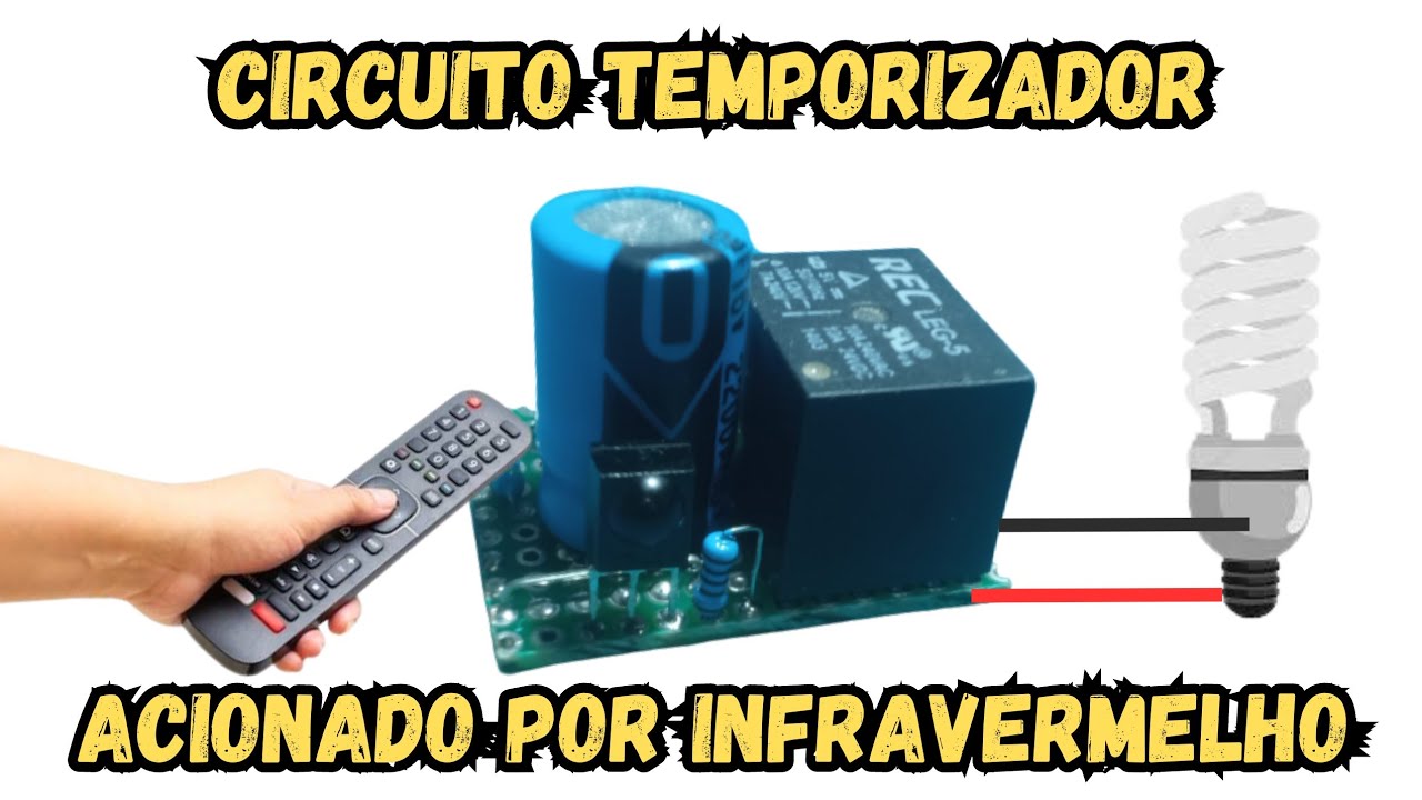 circuito temporizador acionado por infravermelho