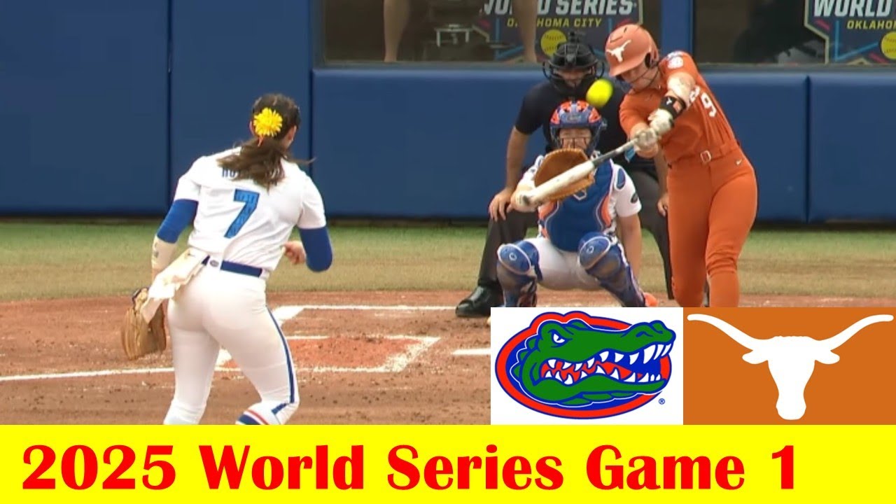 #6 Texas vs #3 Florida Softball Highlights, 2025 NCAA World Series Game 1