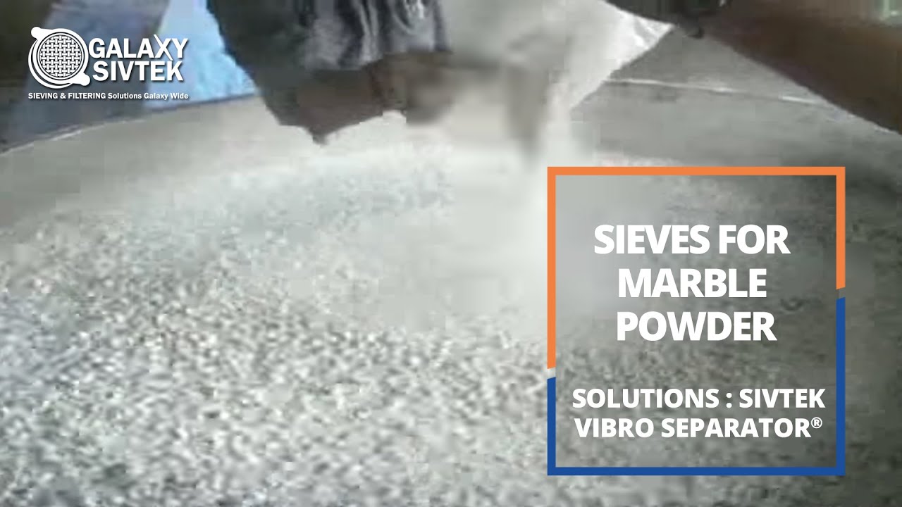 Vibratory Sieves (Sivtek Vibro Separator) for Marble Powder