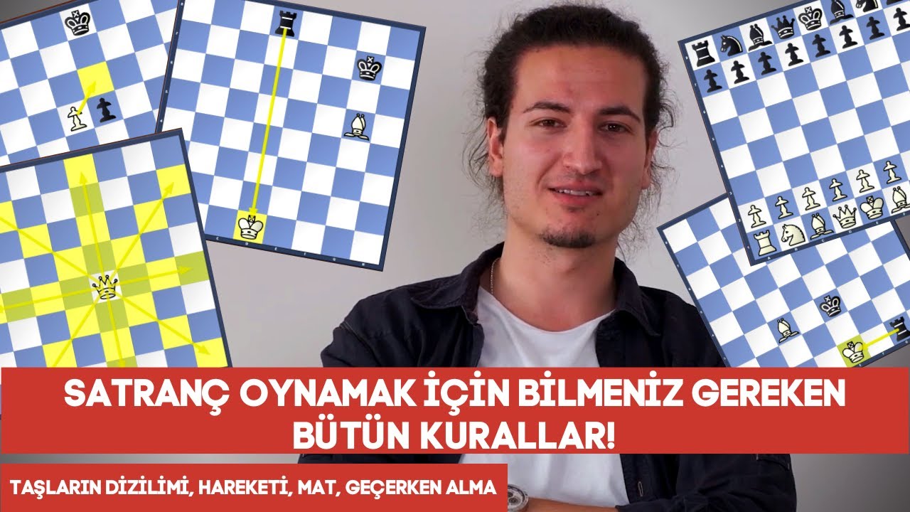 TÜM SATRANÇ KURALLARI // TAŞLARIN HAREKETİ // TAŞLARIN DİZİLİMİ // SATRANÇ NASIL OYNANIR?