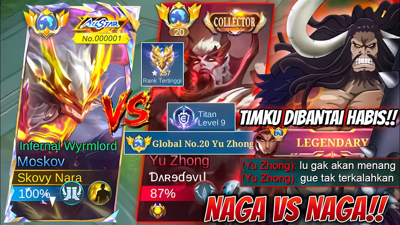 SUNGGUH GILA! MELAWAN GLOBAL YZ PALING BAR-BAR! SATU TIM DIBANTAI HABIS-HABISAN! APAKAH WIN? ~ MLBB