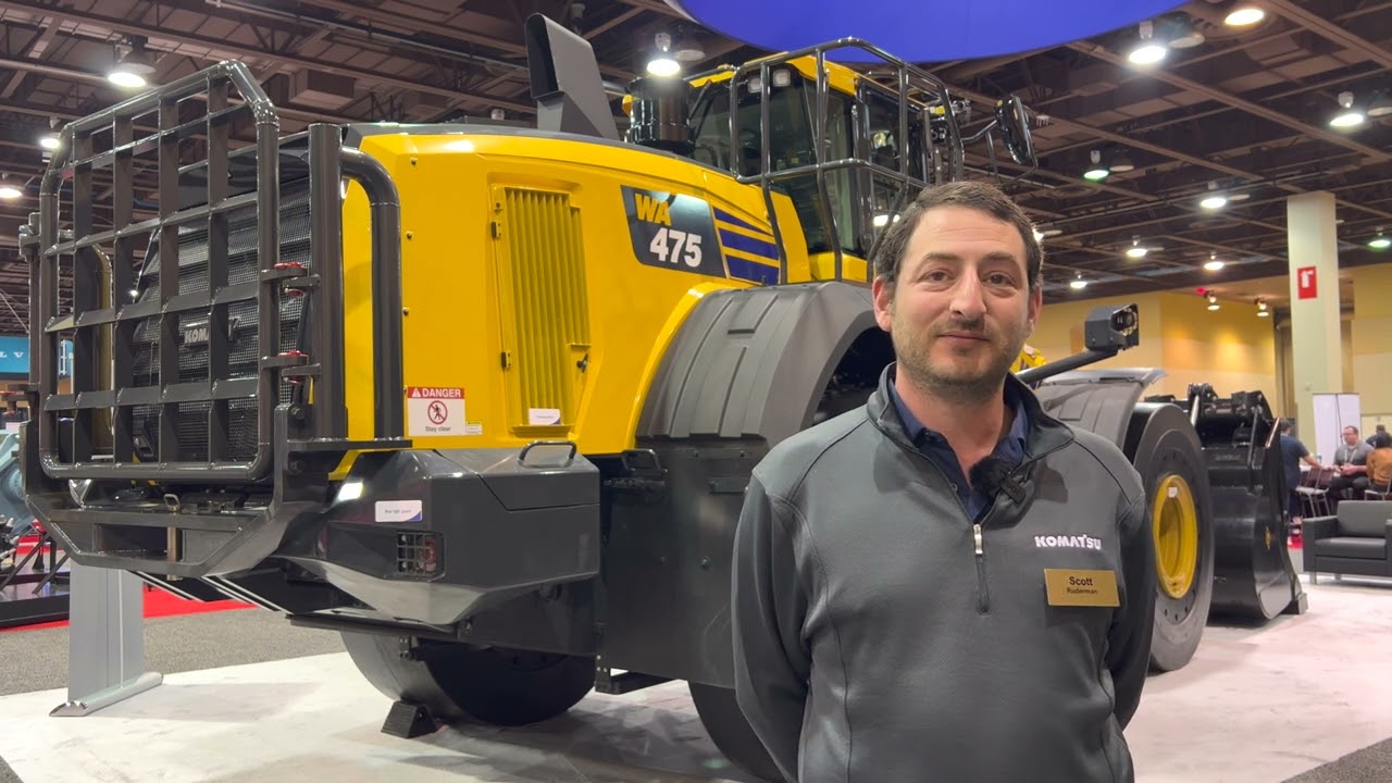 Komatsu Displays WA475-10 Wheel Loader with New Features at 2023 NDA Show in Phoenix