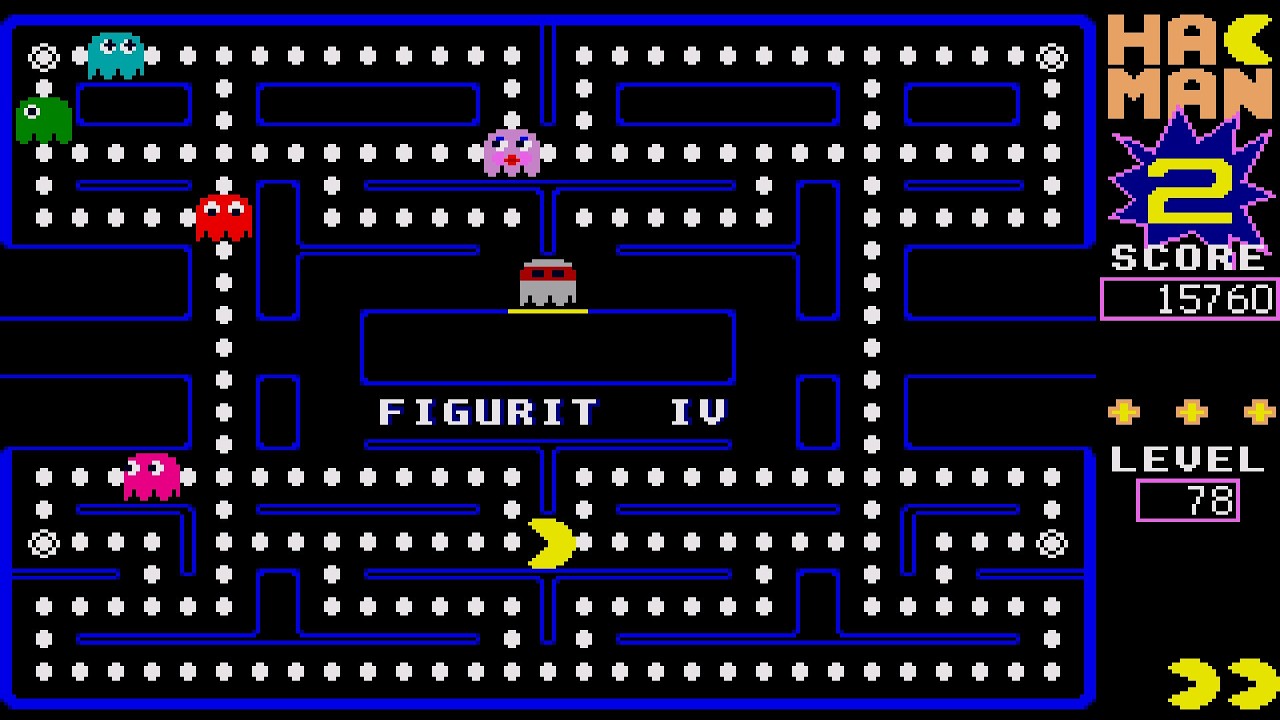ATARI ST FIGURIT IV 4 LEVEL 78 HACMAN II HAC MAN 2 PACMAN PAC MAN HACK CLONE David Bagget ELEMENTS