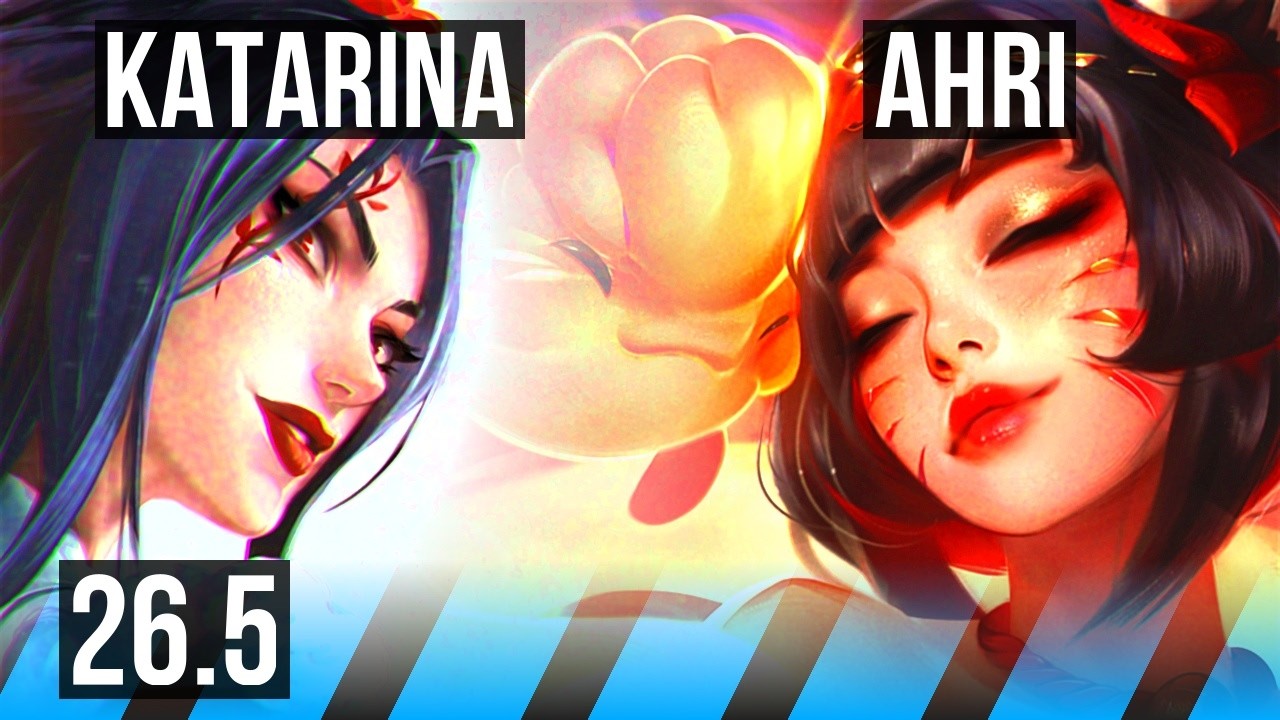 KATARINA vs AHRI (MID) | Perfect KDA: 13/0/3 | KR Master | 26.5