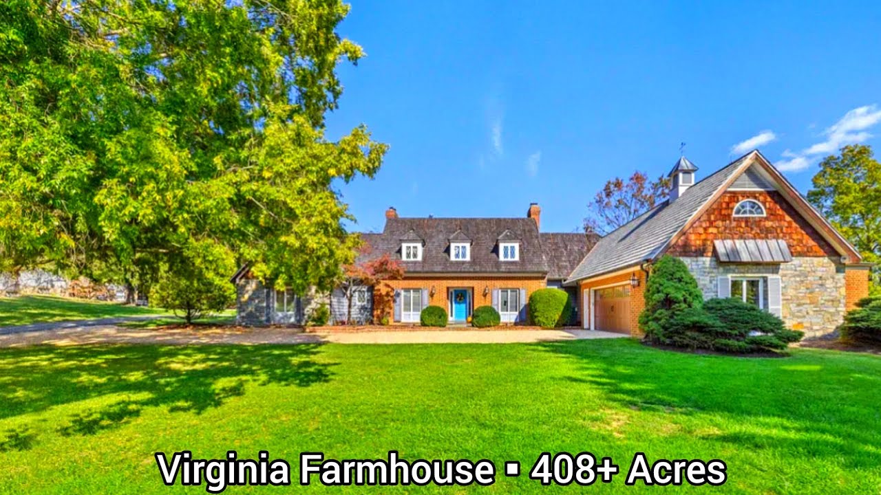Virginia Farmhouse For Sale | 408 Acres | Virginia Land For Sale | Virginia Farms | 4 Ponds | Barns