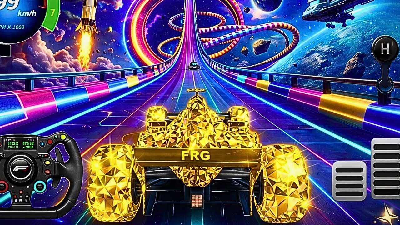 💎 $5,000,000,000 GOLD DIAMOND F1 🚀 | 999 KM/H ULTIMATE GT CAR STUNTS