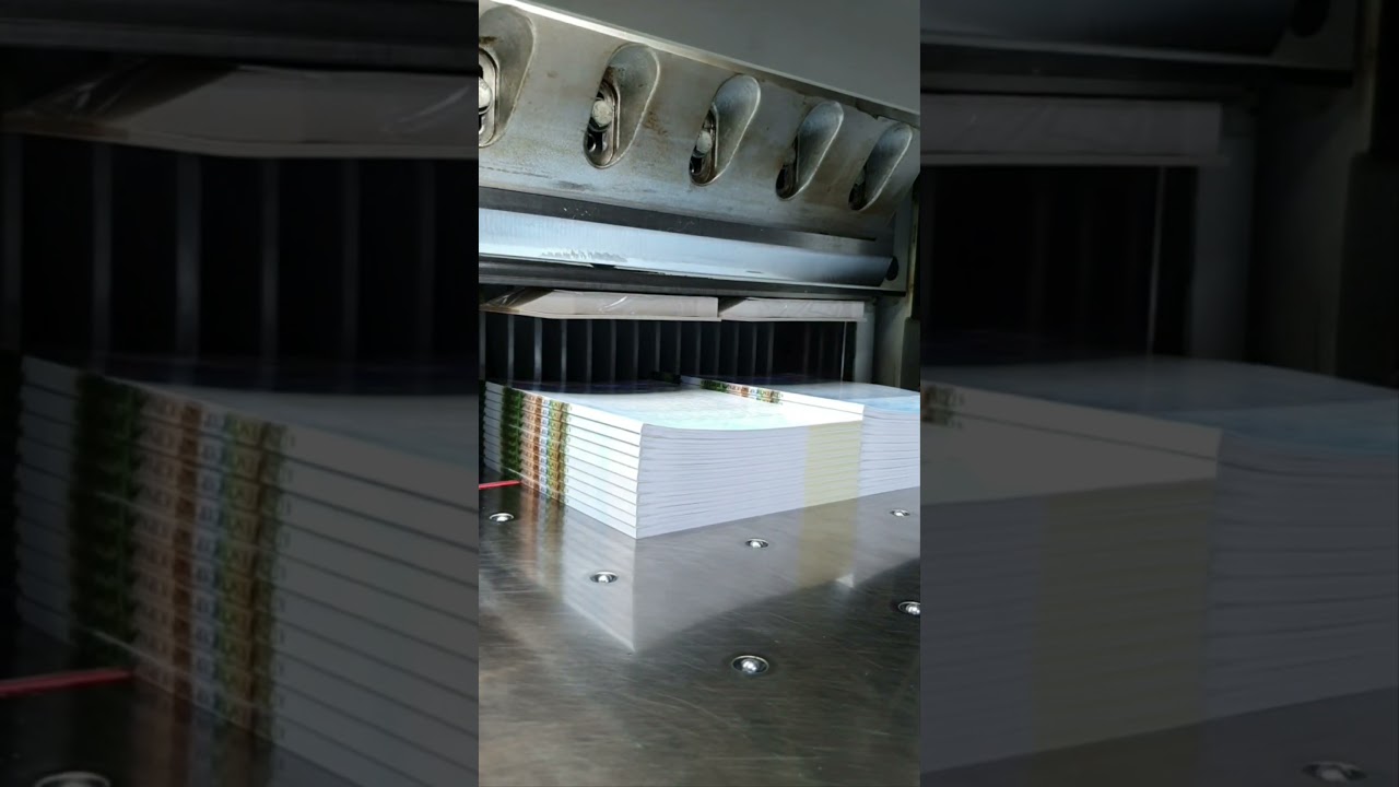 Polar 115x Book trimming.
