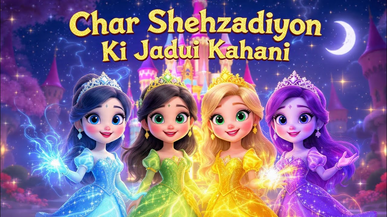 चार शहज़ादियों की जादुई कहानी | Fairy Tale Story | Hindi Kahani | Princess Story for Kids