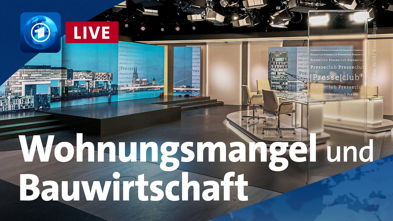 Presseclub: Drei Zimmer, Küche, Bad – Wie wird Wohnen wieder bezahlbar?