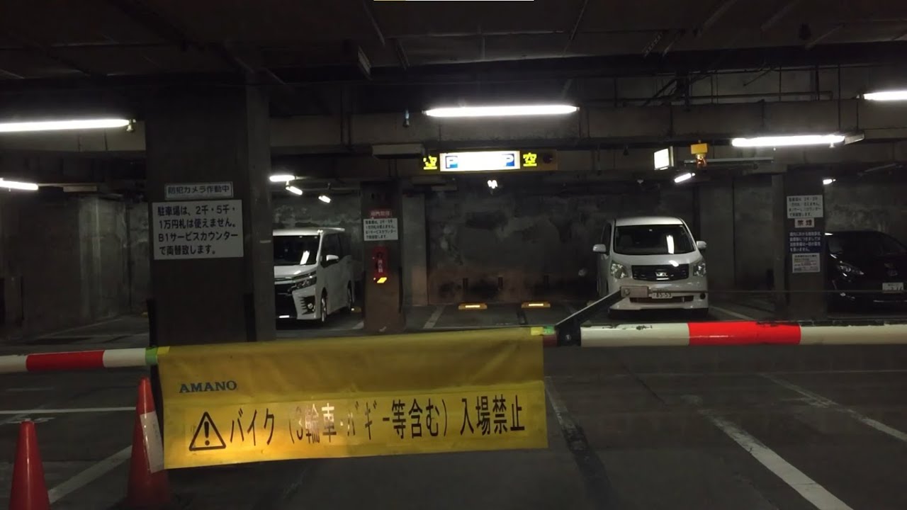 【東京都 豊島区】西友巣鴨店 駐車場（巣鴨地下駐車場）車載動画／入庫～出庫