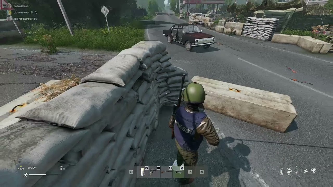 DayZ Блок пост Brena и безумные кепки.