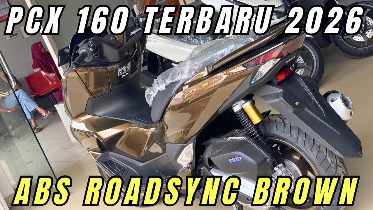 NEW PCX ABS ROADSYNC BROWN PENGGANTI HITAM DOFF