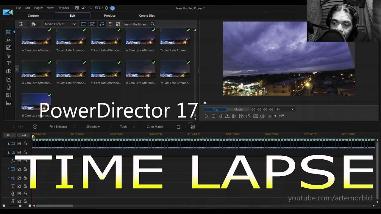 How to Make Time Lapse videos CyberLink PowerDirector 17
