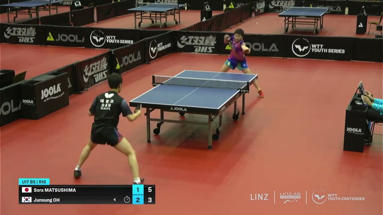FULL MATCH HIGHLIGHTS |  Sora Matsushima vs Oh Jun Sung | WTT AUSTRIA U17 BS R16