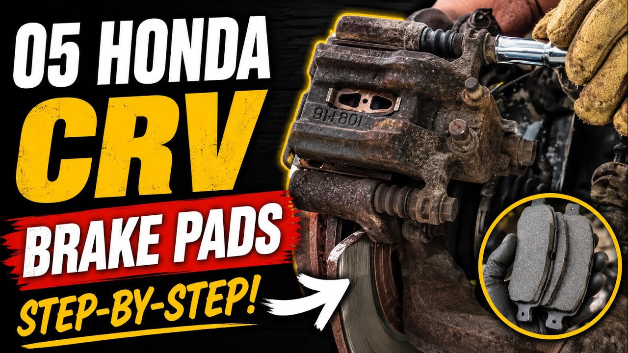 How I Replace Rear Brake Pads 02-06 Honda CRV