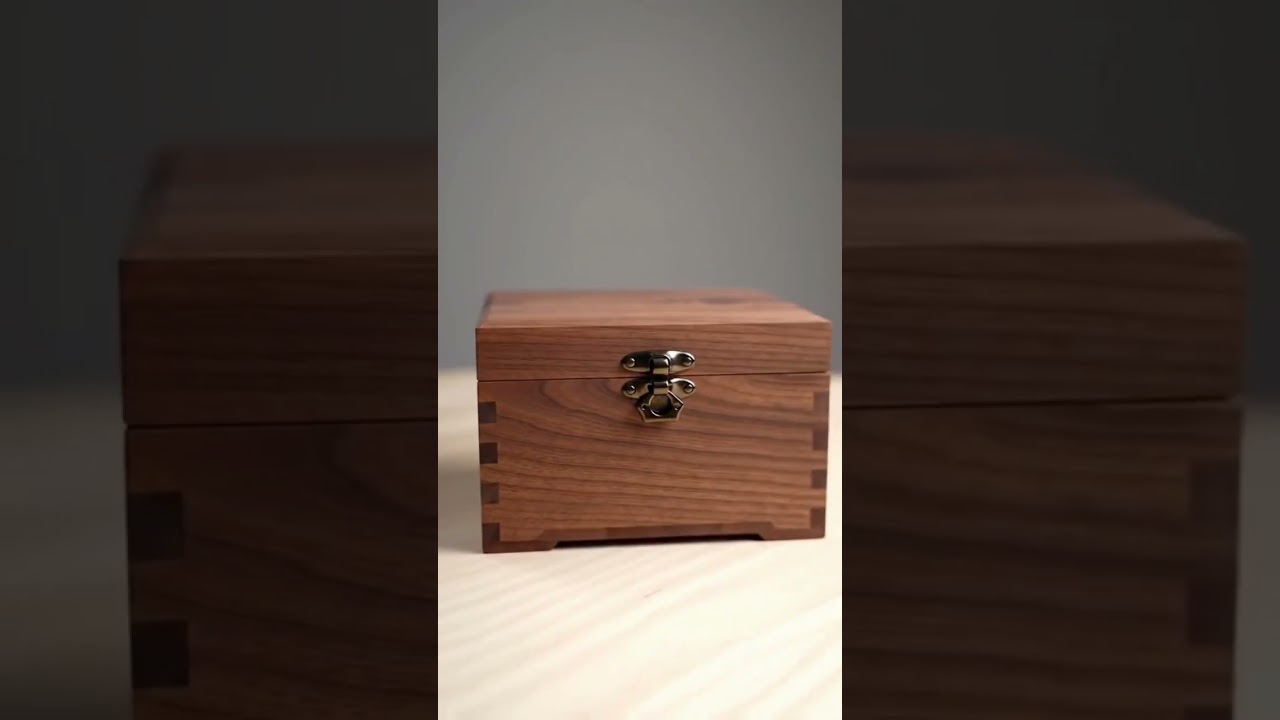 Elegant Walnut Keepsake Box ✨ | Small but Stunning! 🌰📦