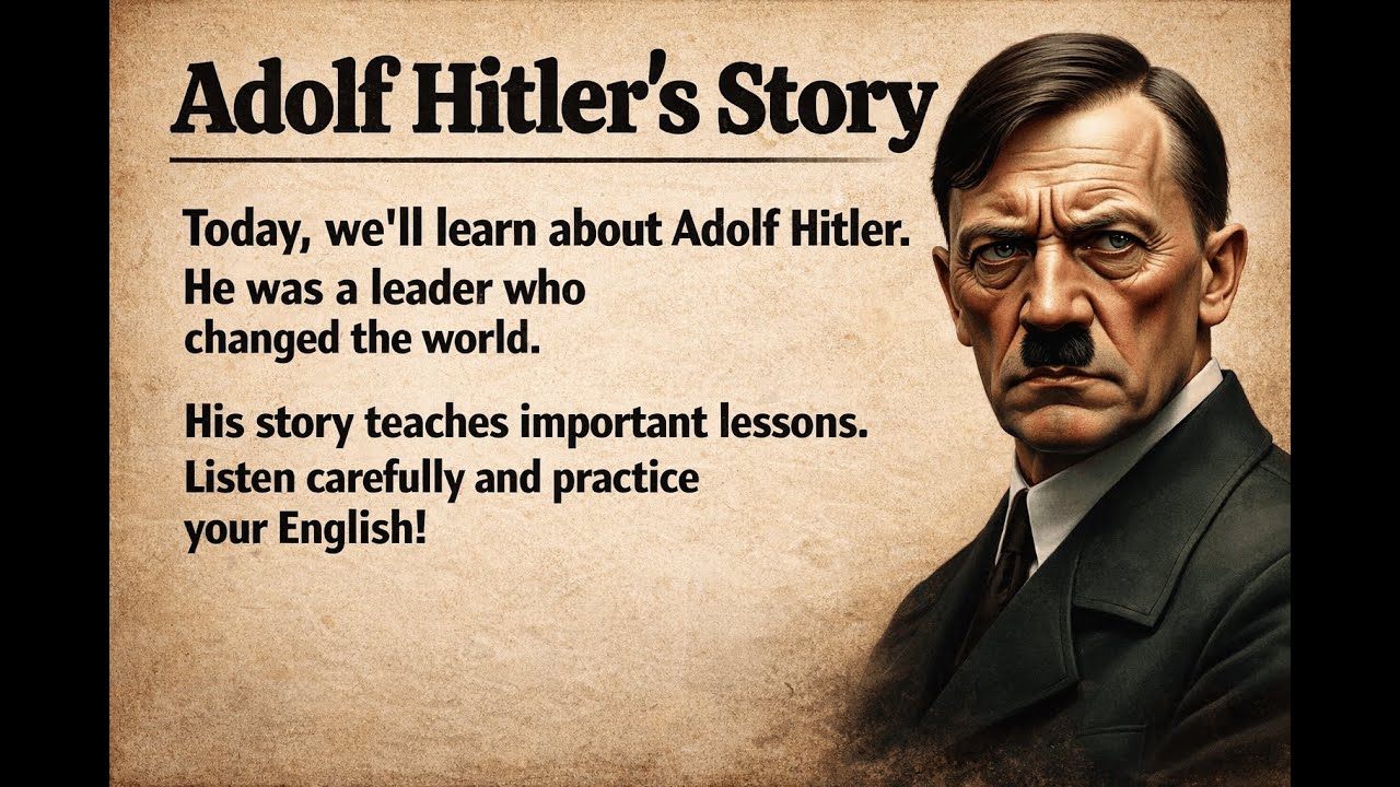 Adolf Hitler Story – English Listening Practice for Beginners | Graded Reader ✅