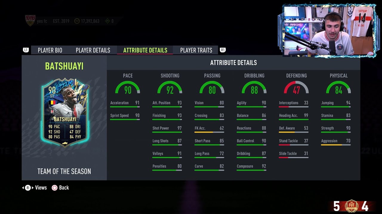 Danny Aarons reacts to 90 TOTS Batshuayi SBC