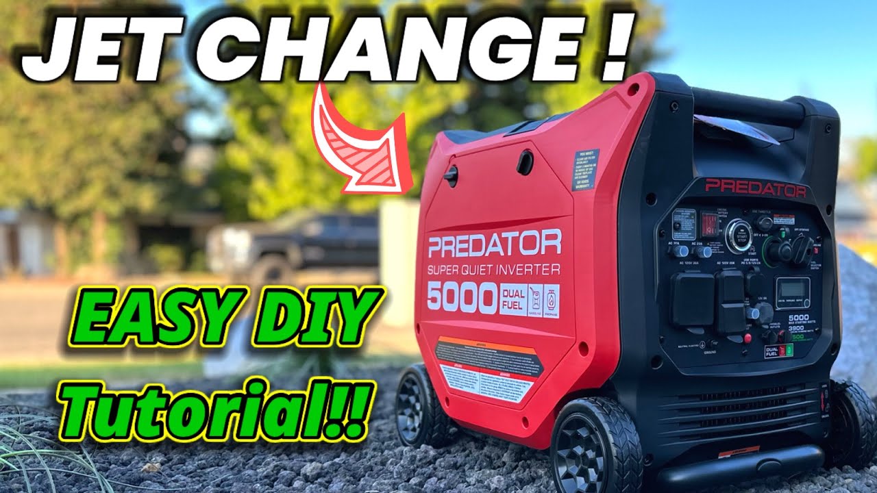 Инверторный генератор Predator 5000: простая замена жиклеров своими руками и нужно ли это вам?
