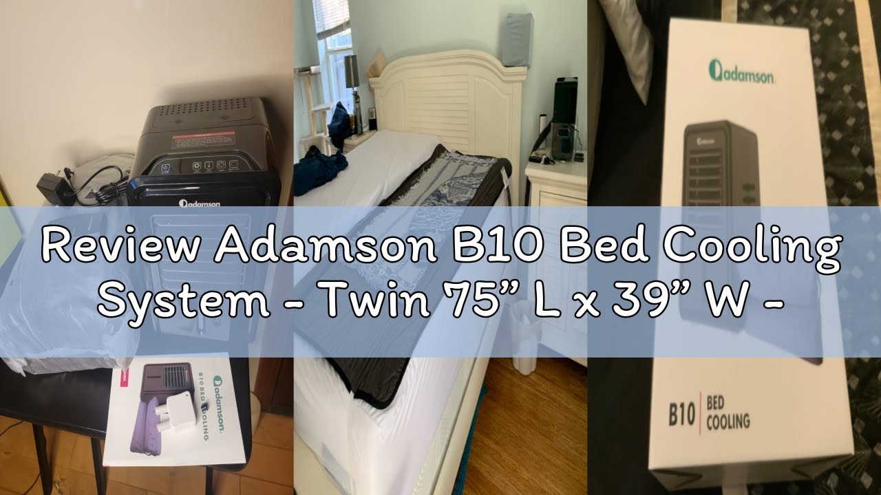 Review Adamson B10 Bed Cooling System - Twin 75” L x 39” W - New - 100% Cotton Mattress Cooling Bed