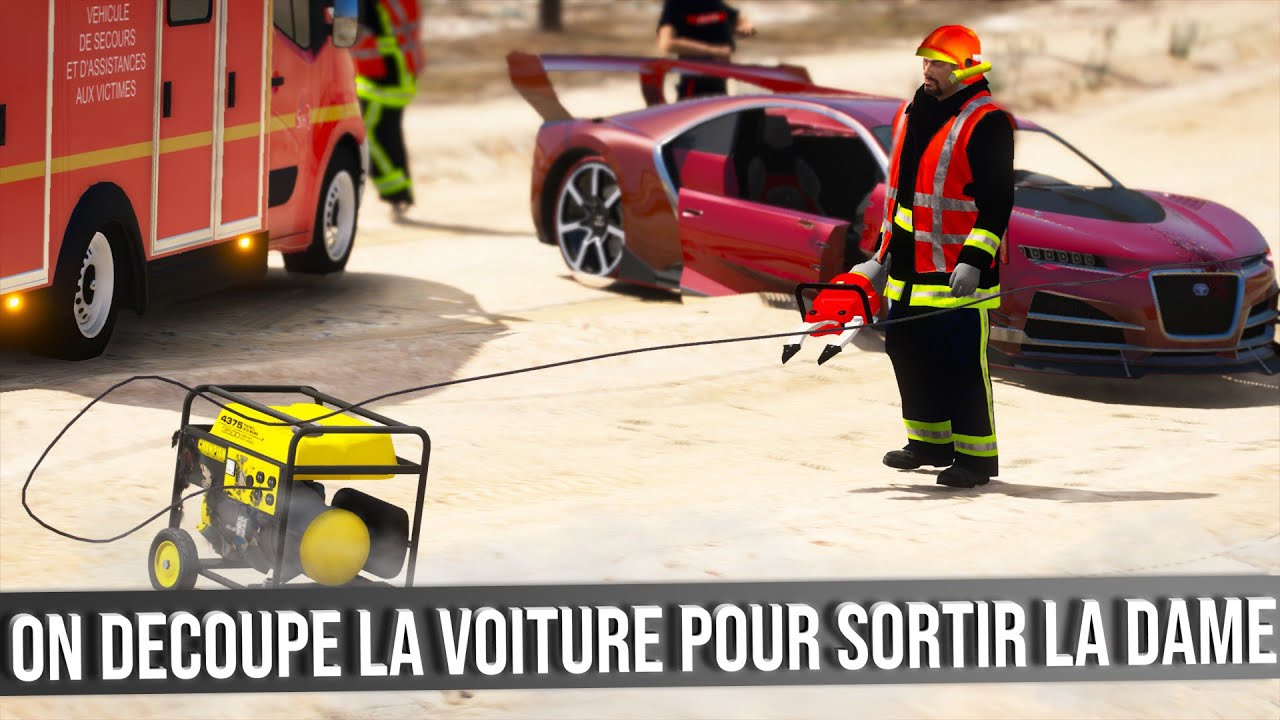 ENFIN DE LA DÉSINCARCÉRATION SUR GTA5 | POMPIER SDIS77 #4