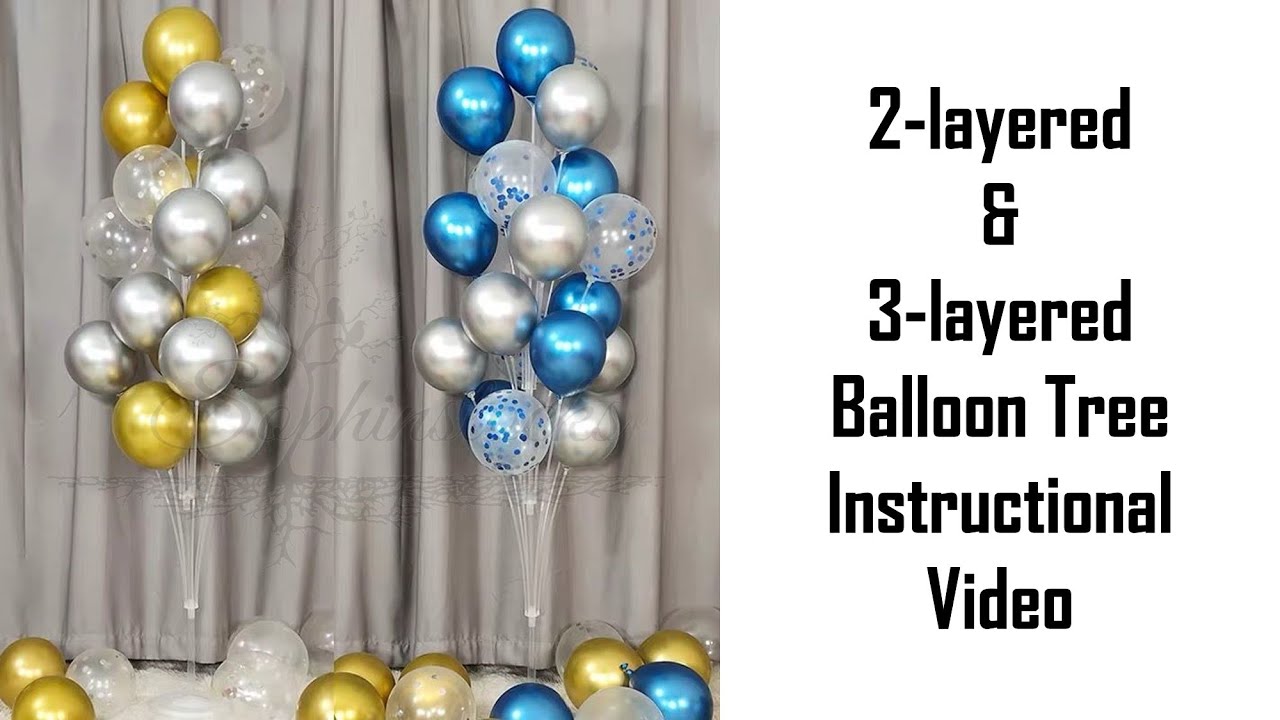 Set-up Instruction | 2-layered and 3-layered Balloon Tree Instructional Video | Sophinstocks