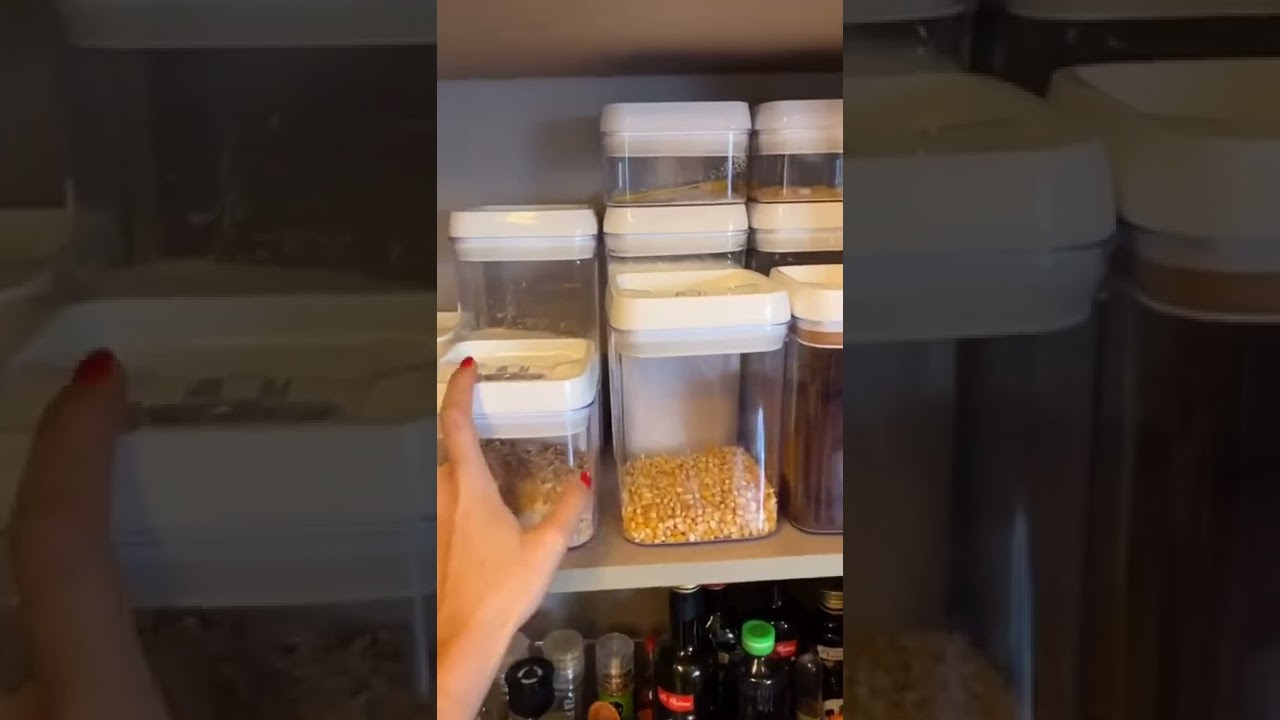 Potes de mantimento para organizar despensa!
