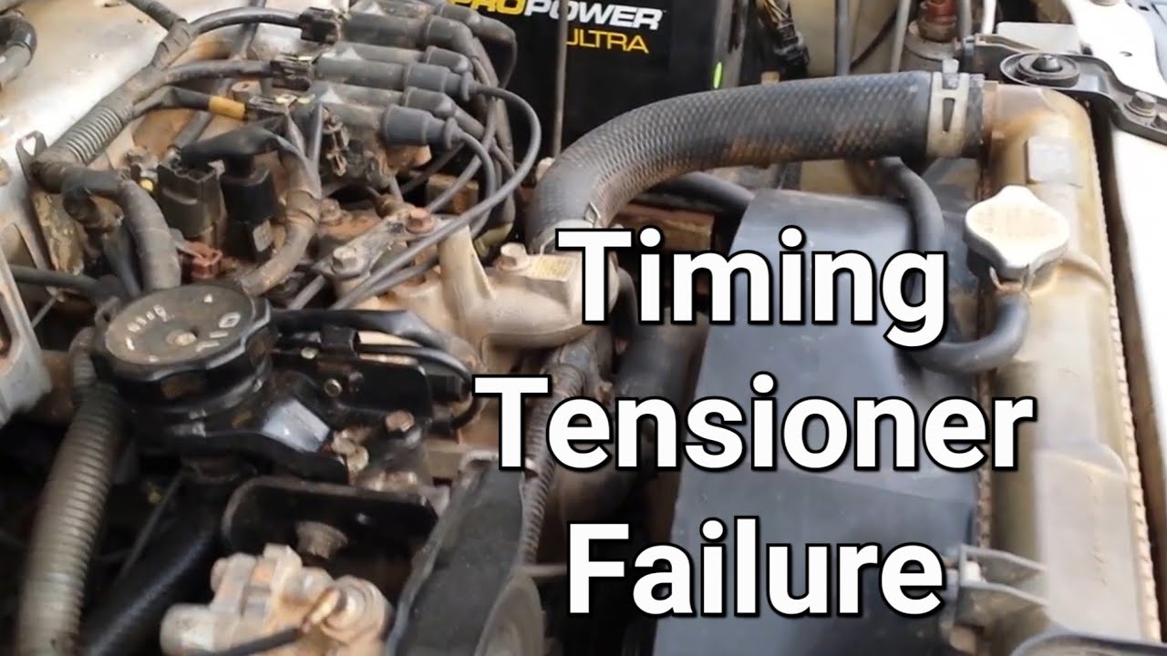 2016-02: 2001 Mitsubishi Montero Sport 3.0L timing tensioner failure noise.