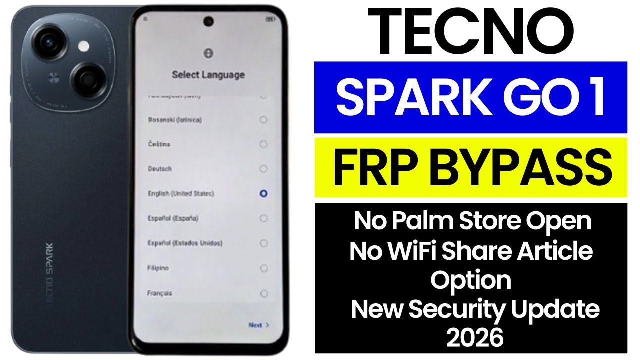 Tecno Spark Go 1 FRP Bypass  2026 Android 14 | Tecno (KL4) Google Account Unlock | Without Pc