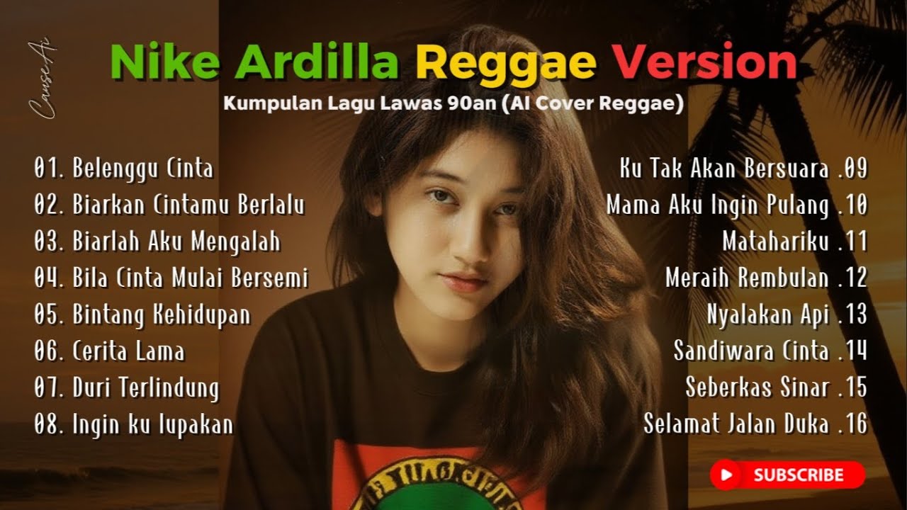 Nike Ardilla Reggae Version 2025 🎧  – Kumpulan Lagu Lawas 90an AI Cover Reggae