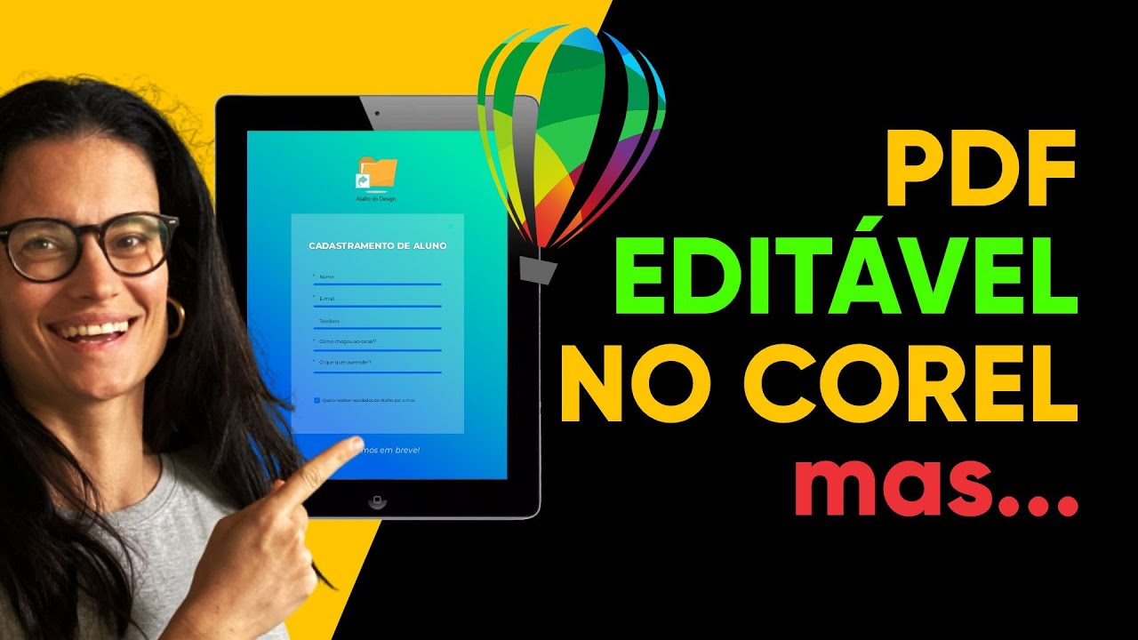 Como fazer um pdf editável no Corel Draw porém