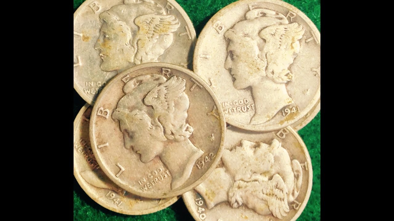 Mercury Dime Collection: 1941-1945