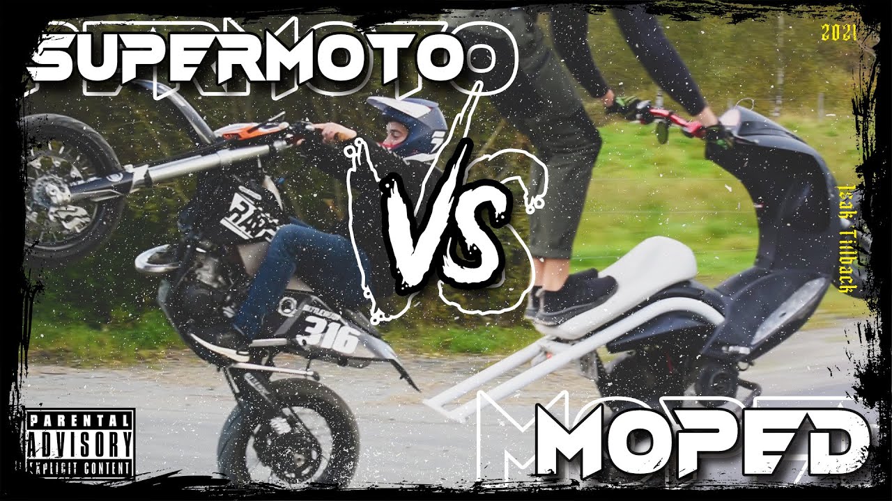 Moped VS Supermoto (Peugeot Ludix & KTM 125 EXC)