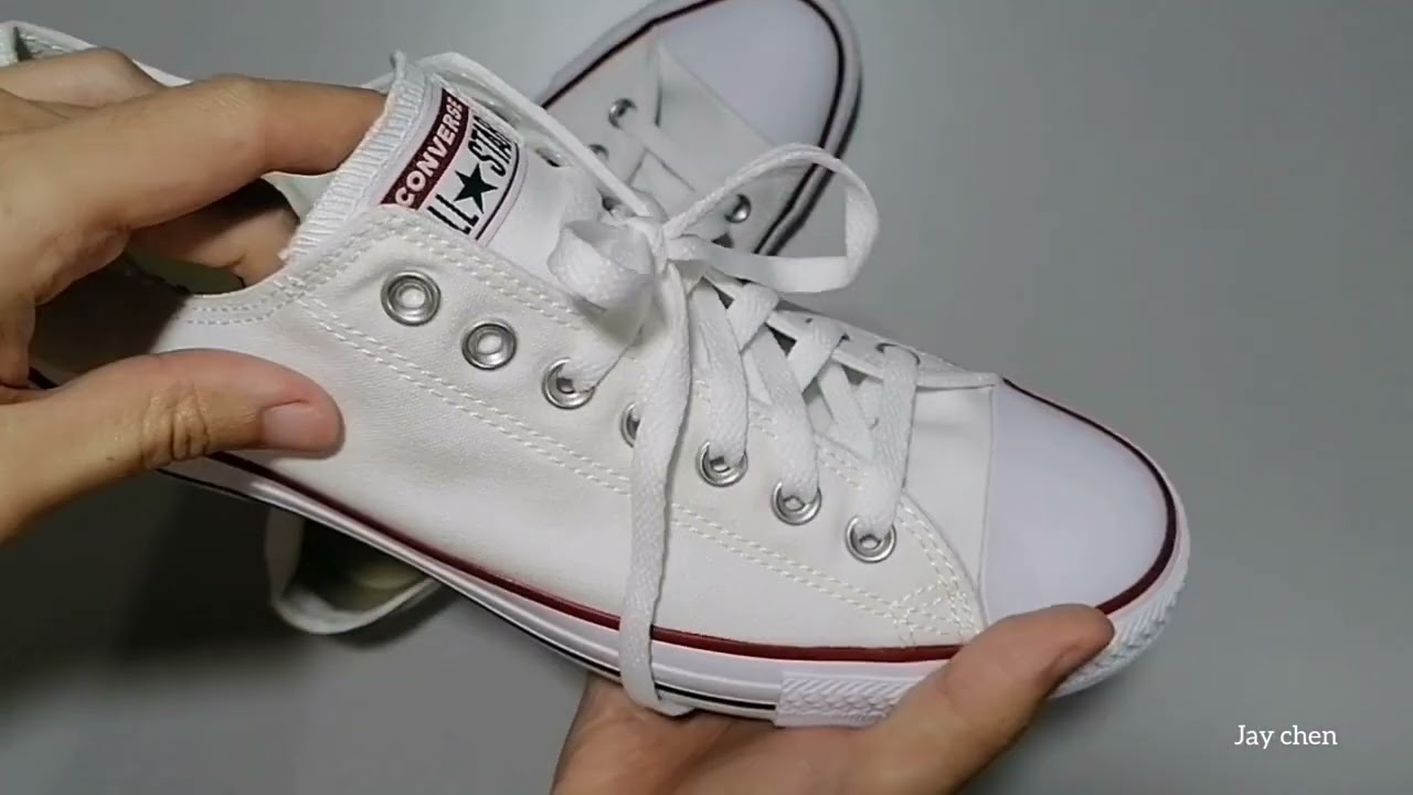 unboxing Converse chuck taylor all star core sneakers in  optical white