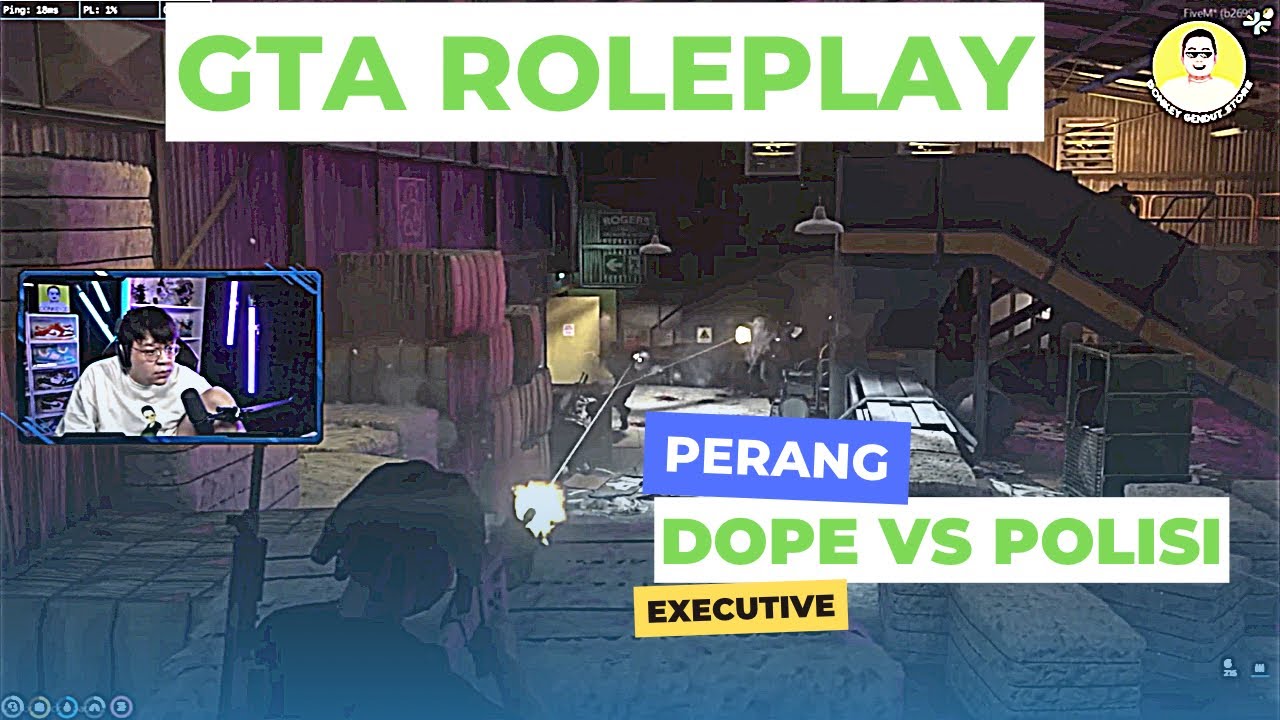 Perang Dope VS Polisi GTA ROLEPLAY server Executive