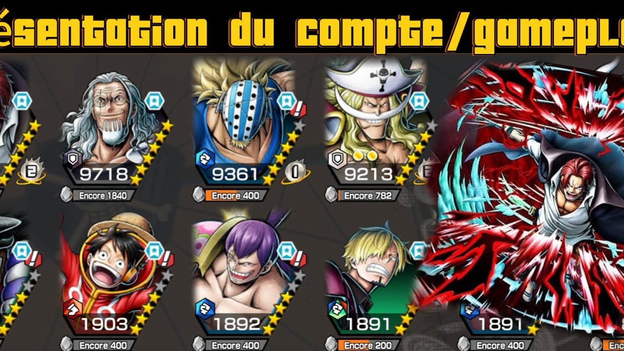 Présentation du compte/ gameplay Shanks V4 Lvl 100!!!