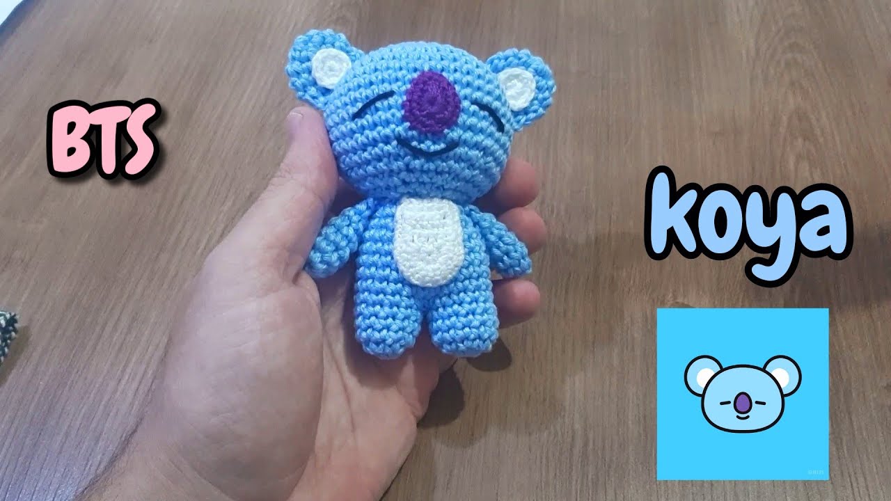 BTS AMIGURUMI KOYA BT21 #tiagoamigurumi #croche #amigurumi #bts #koya