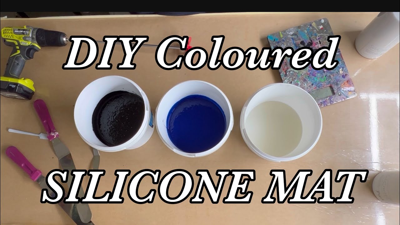 #30, DIY Silicone mat Tutorial. 3 colour Liquid Silicone rubber pour