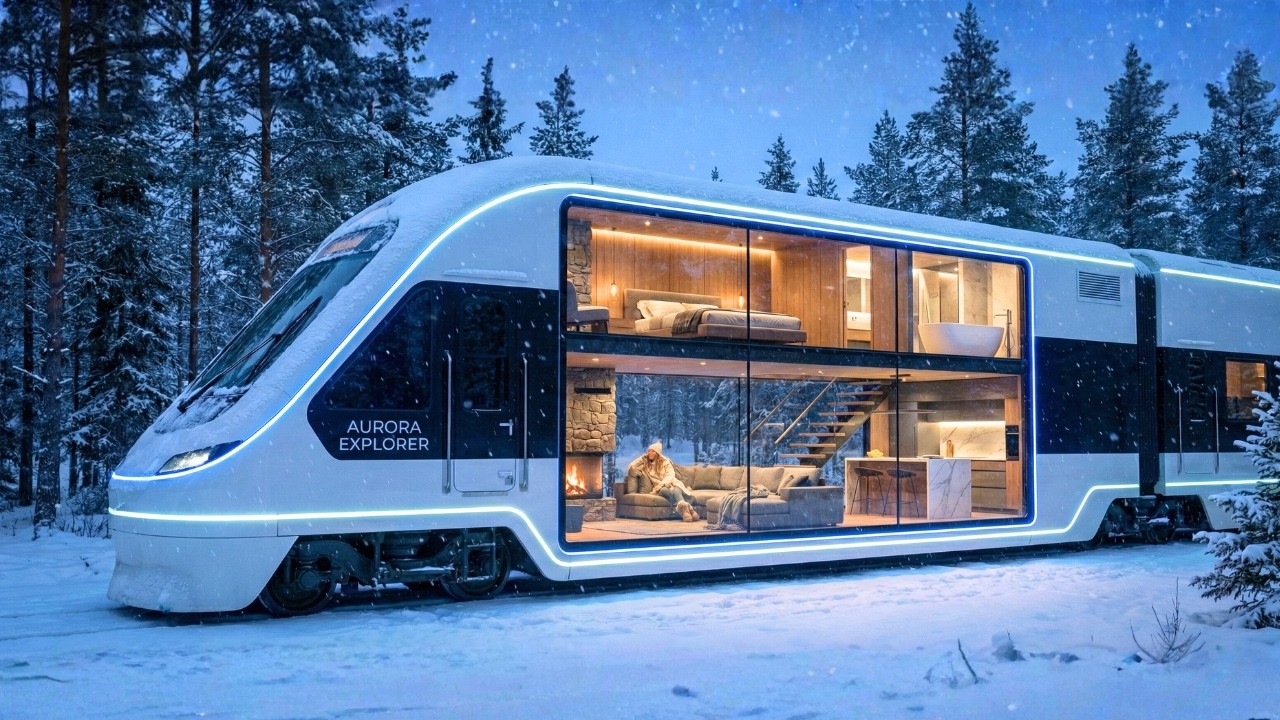 I Turned an Old Train Car Into a Luxury Wooden Home (ASMR)