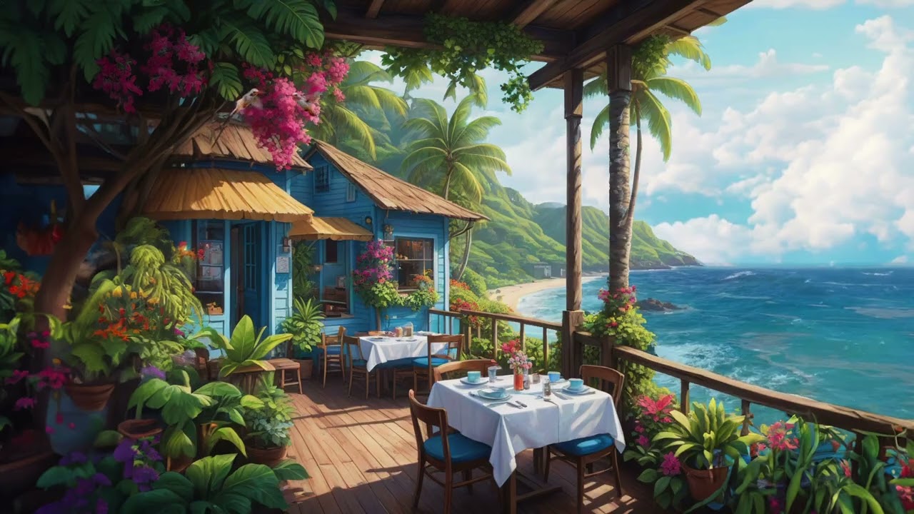 Tropical Terrace Serenity 🌿 Relaxing Ambient | 2 Hours