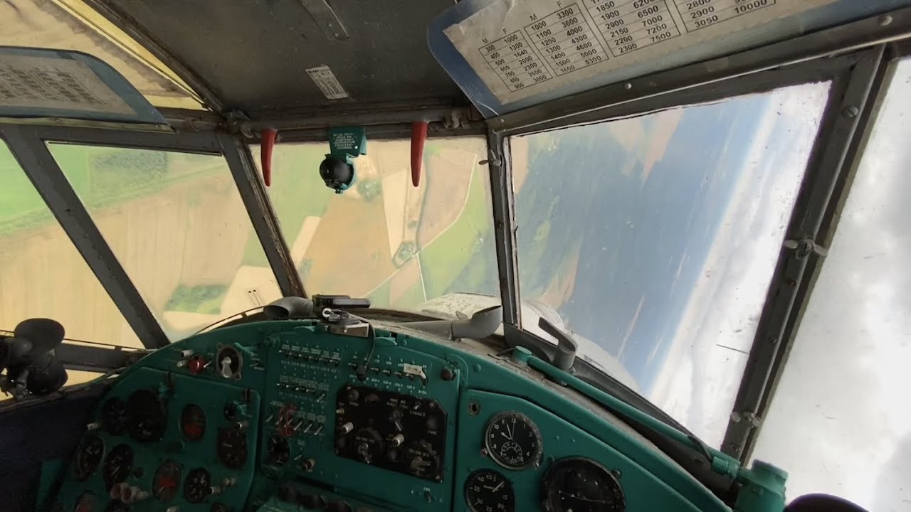 Antonov An-2 ES-BAH from takeoff to landing
