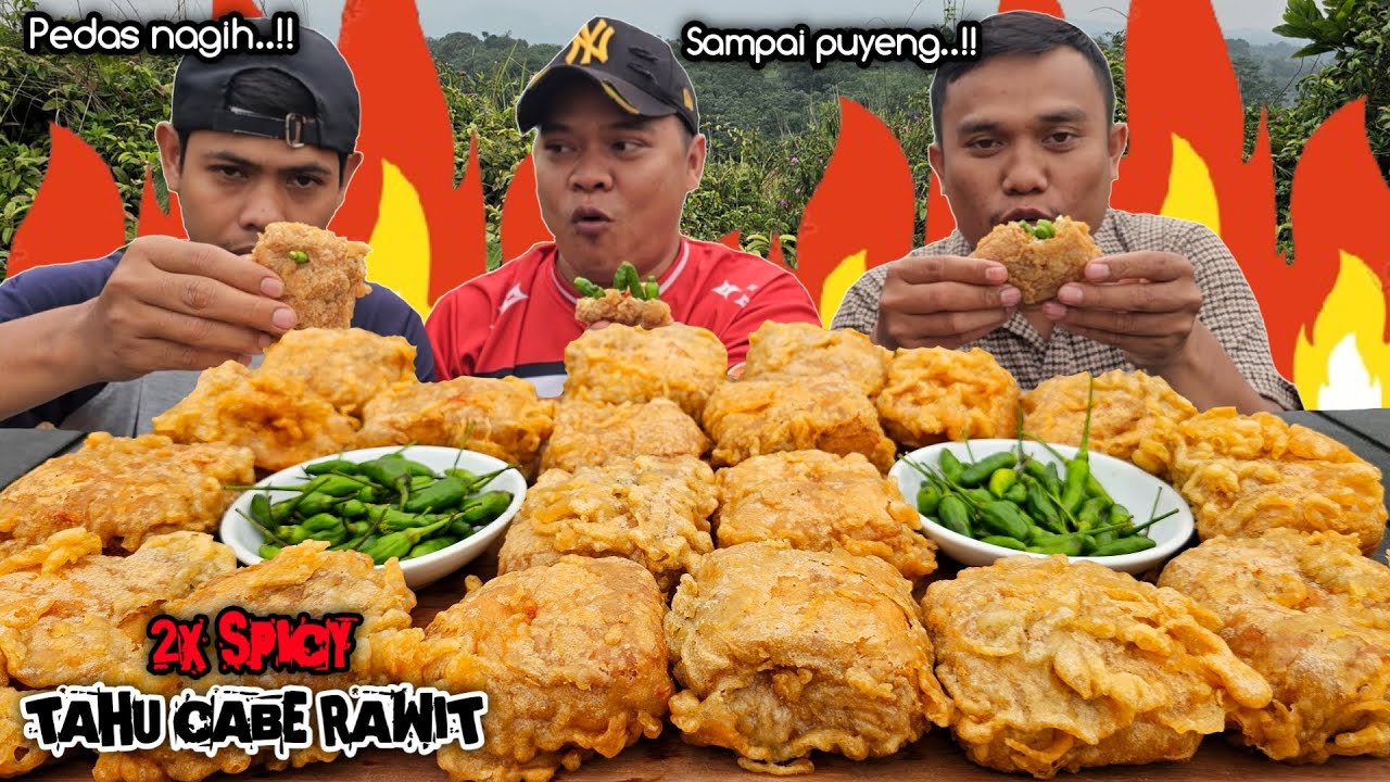 BAHAS KOMEN ! NGEMIL TAHU ISI PEDAS JELETOT + CABE RAWIT